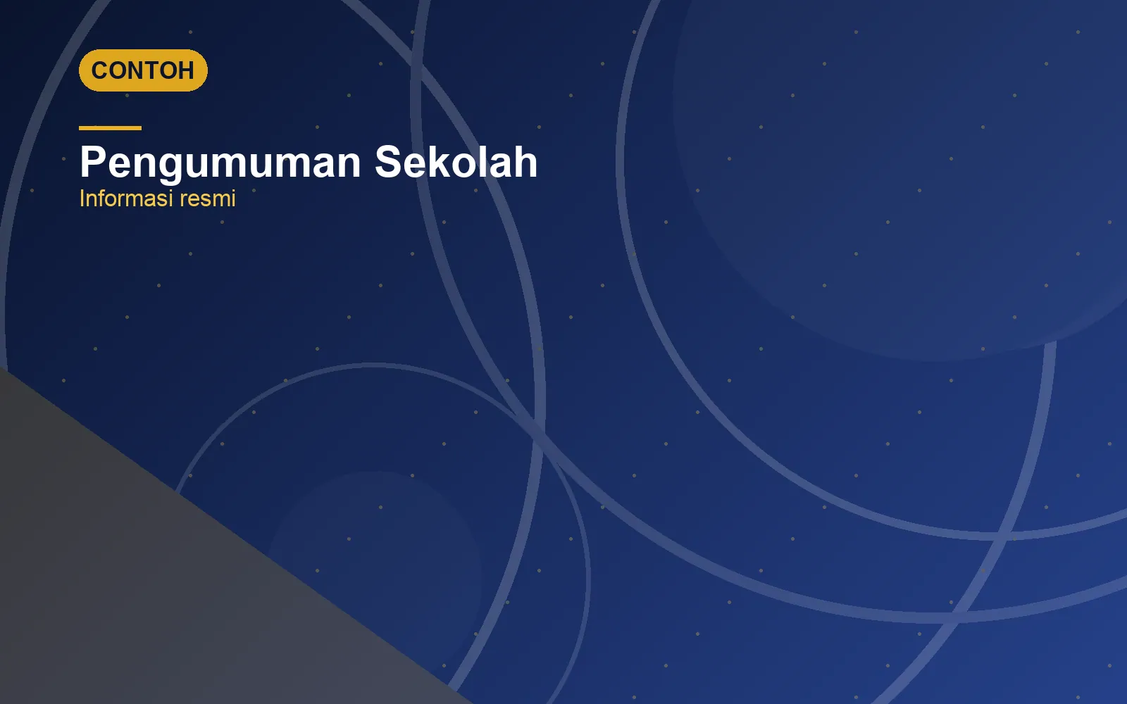 Contoh Format Pengumuman untuk Orang Tua